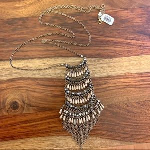 Francesca’s Beaded Boho Pendant Necklace